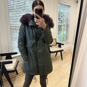 SAM Utility Jacket with fur trim hood
